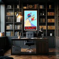 Zermatt Skiing Adventure Poster PosterGoat