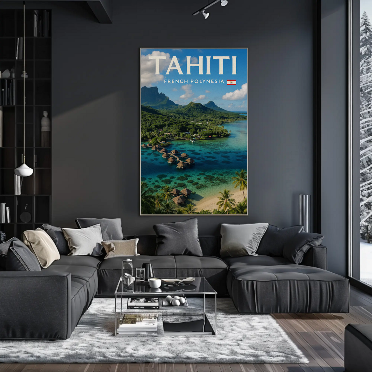 Tahiti French Polynesia Tropical Island Paradise Poster