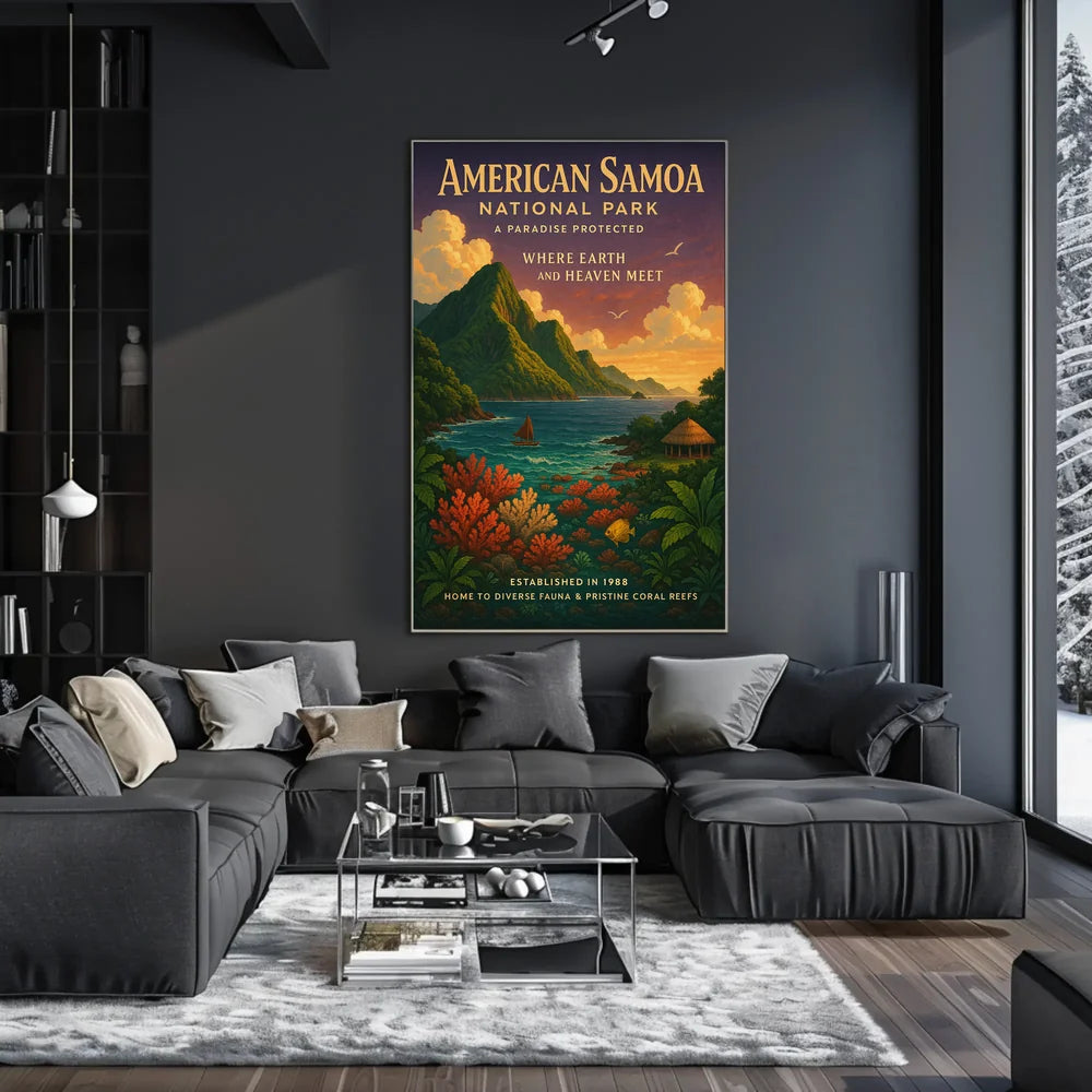 National Park of American Samoa Conservation Poster