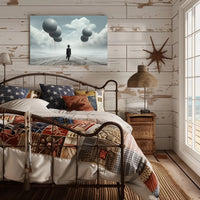 Surreal Journey in a Futuristic Sci-Fi Poster