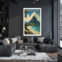 American Samoa National Park Travel Poster Print