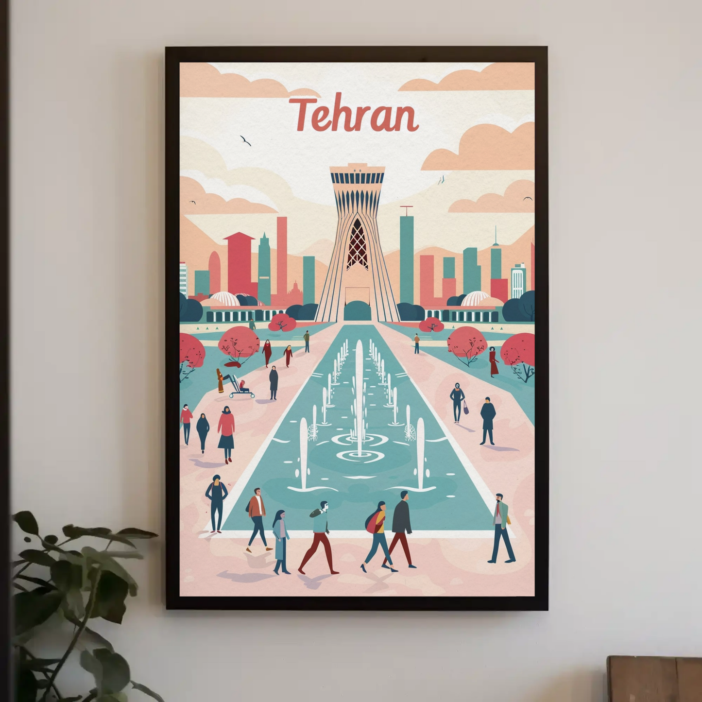 Tehran's Urban Vibes Poster