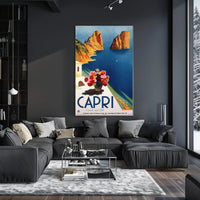 Capri Isola del Sole Travel Poster PosterGoat