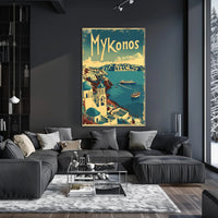 Discover Mykonos: Idyllic Greek Island Adventure Poster