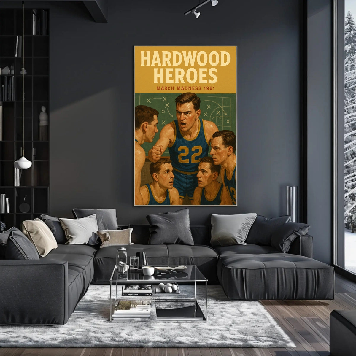 Hardwood Heroes March Madness 1961 Poster