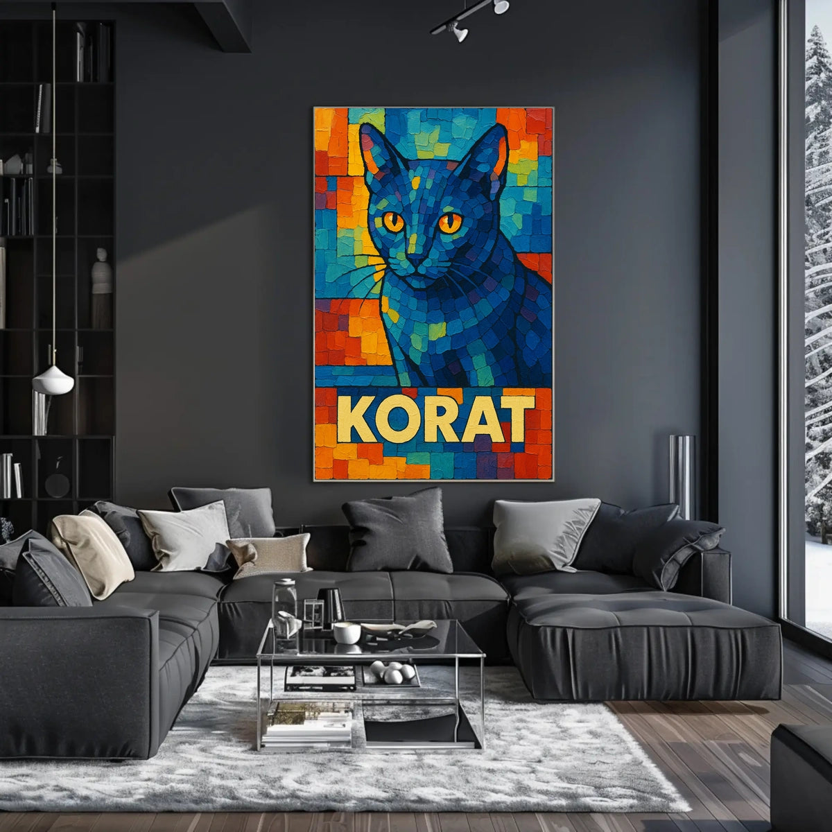 Korat Cat Art Poster