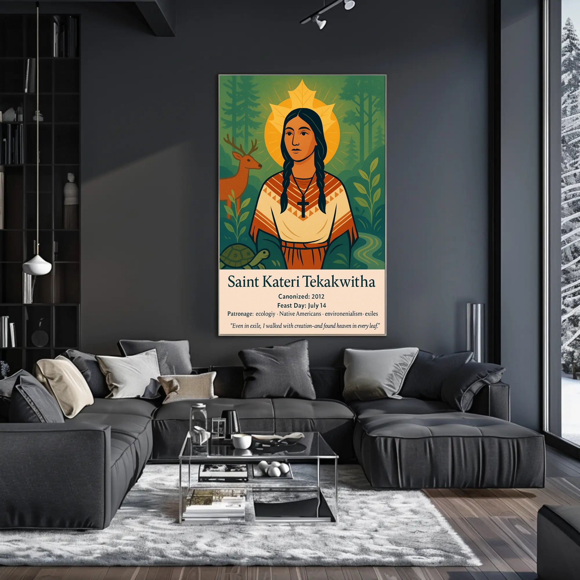 Saint Kateri Tekakwitha Poster PosterGoat
