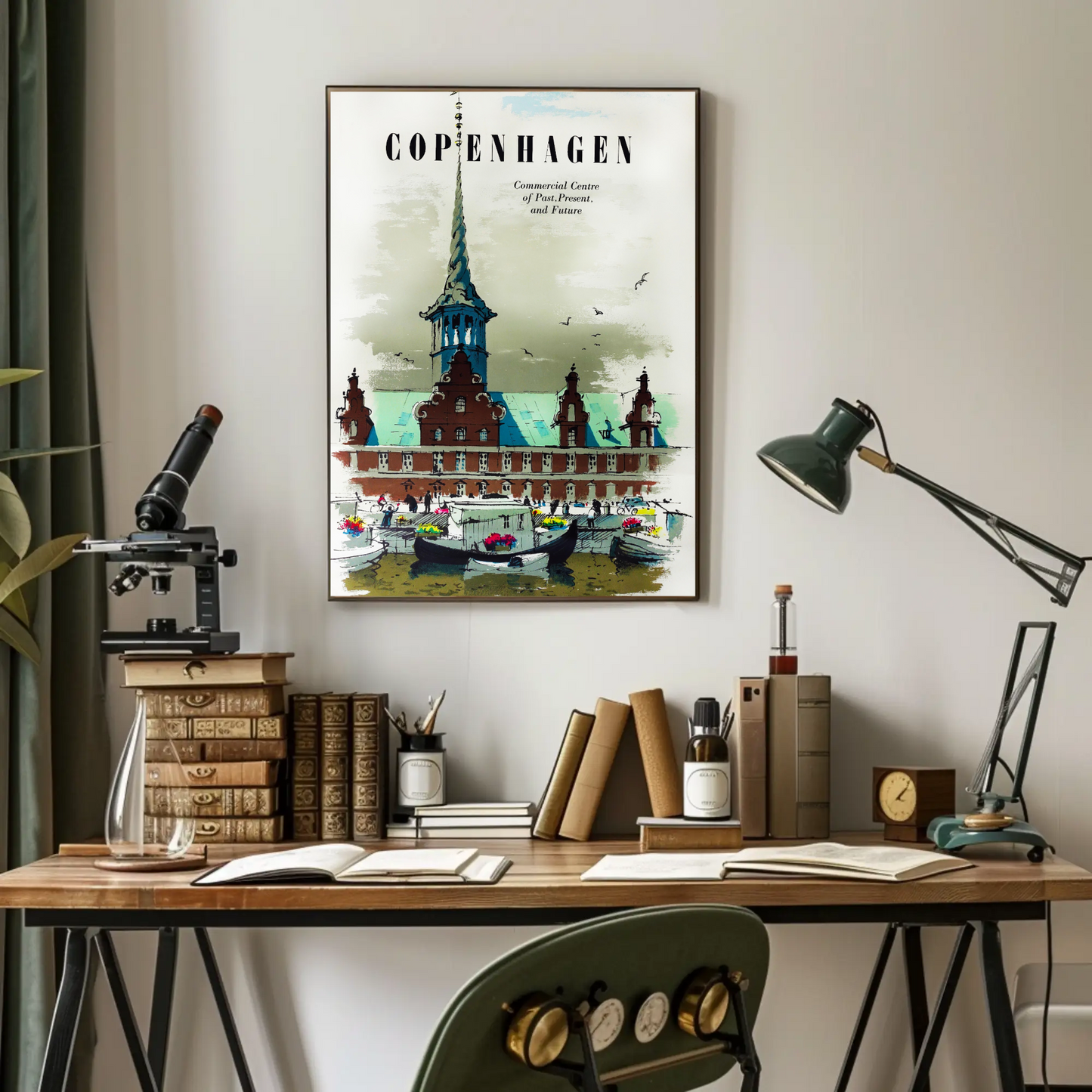 Copenhagen Travel Poster
