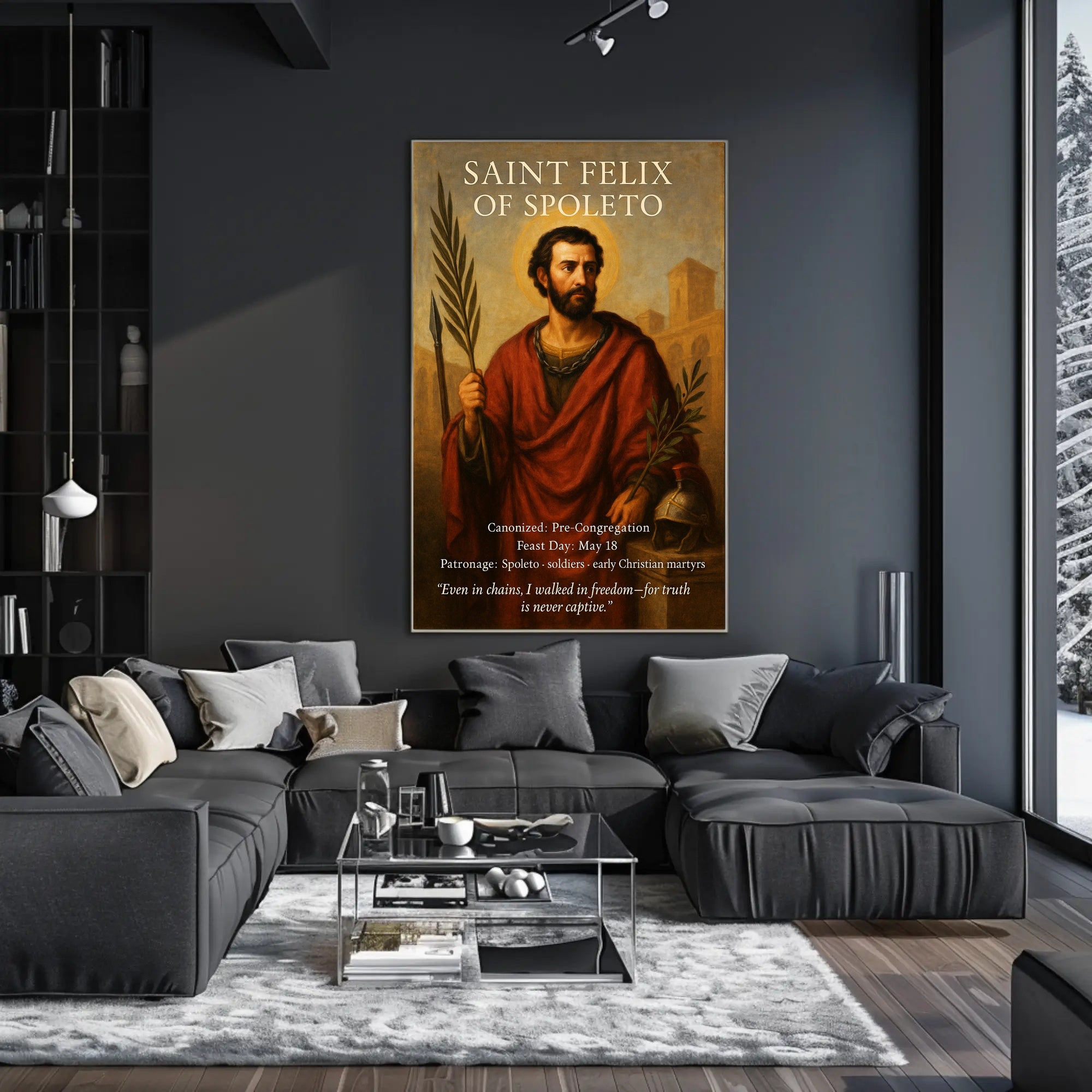 Saint Felix of Spoleto Poster PosterGoat