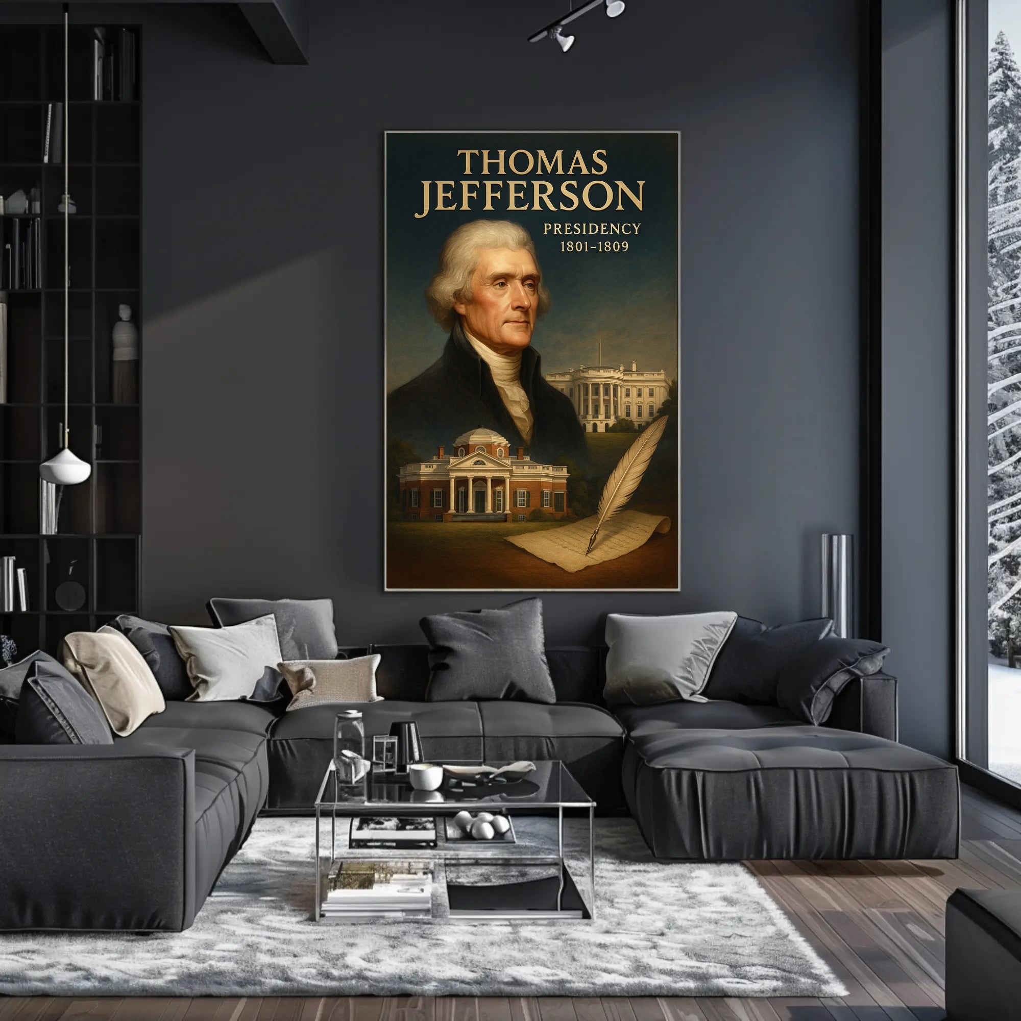 Thomas Jefferson Legacy Historical or Presidential Poster PosterGoat