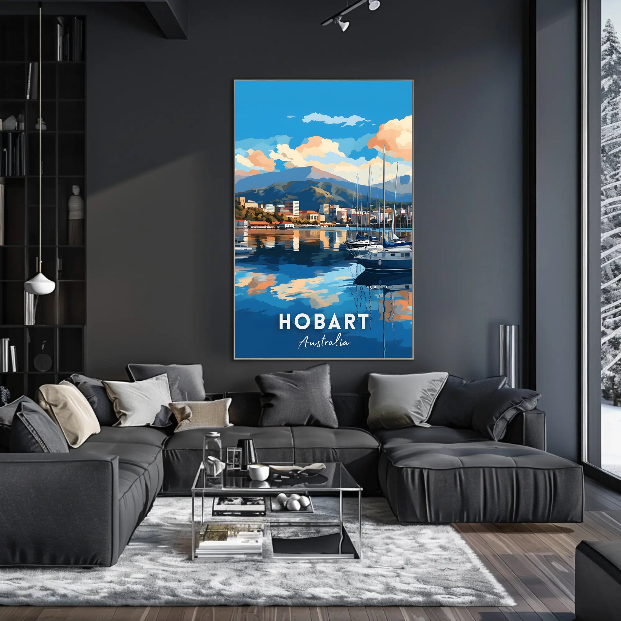 Hobart Scenic Harbor Travel Poster
