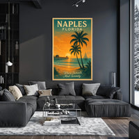 Naples, Florida Where Sunsets Meet Serenity Poster