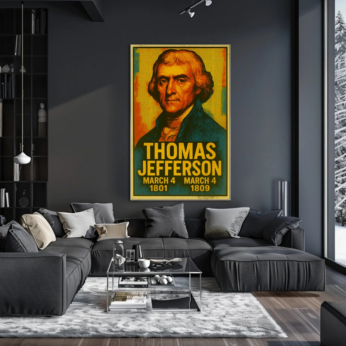 Thomas Jefferson Vintage Patriotic Collector Poster