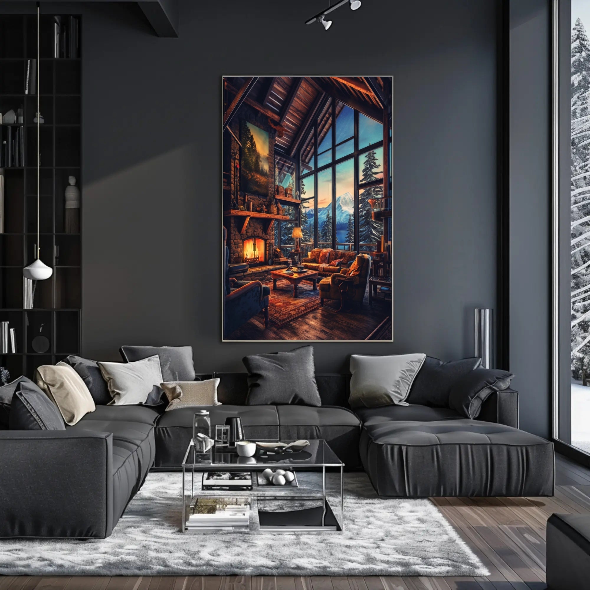 Cozy Mountain Retreat Poster