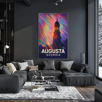Augusta, Georgia Vibrant Landmark Poster