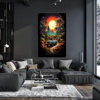 Journey Through a Vibrant Wilderness Poster