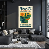 Discover Arkansas: Natural Beauty and History Poster