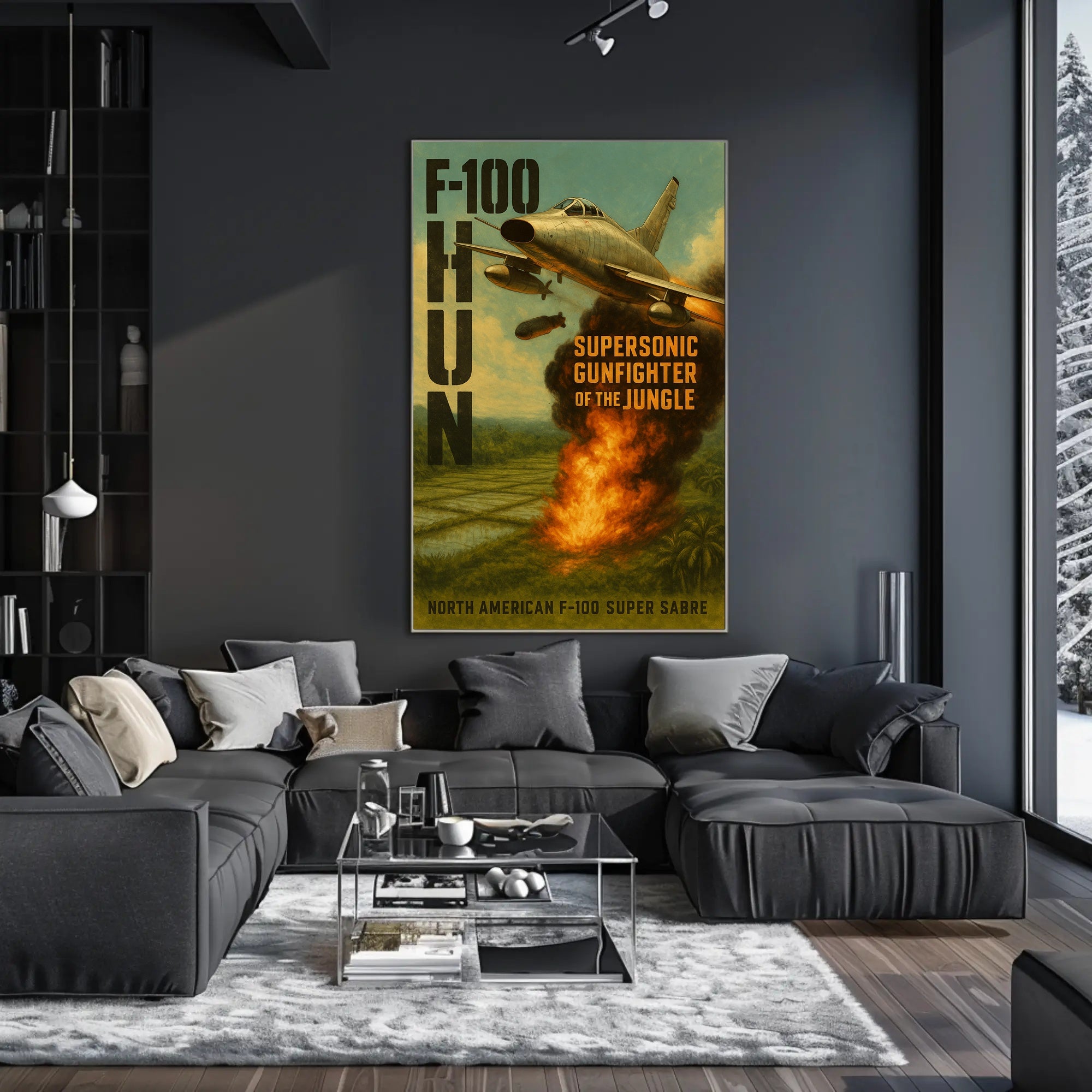 F-100 Super Sabre Jet Poster