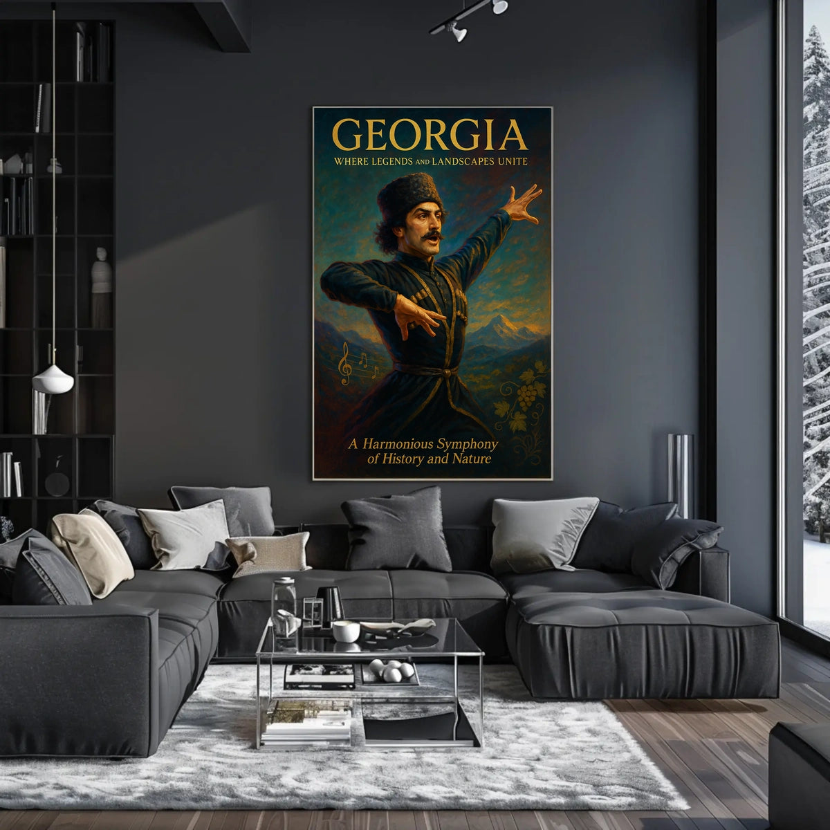 Georgia Where Legends And Landscapes Poster