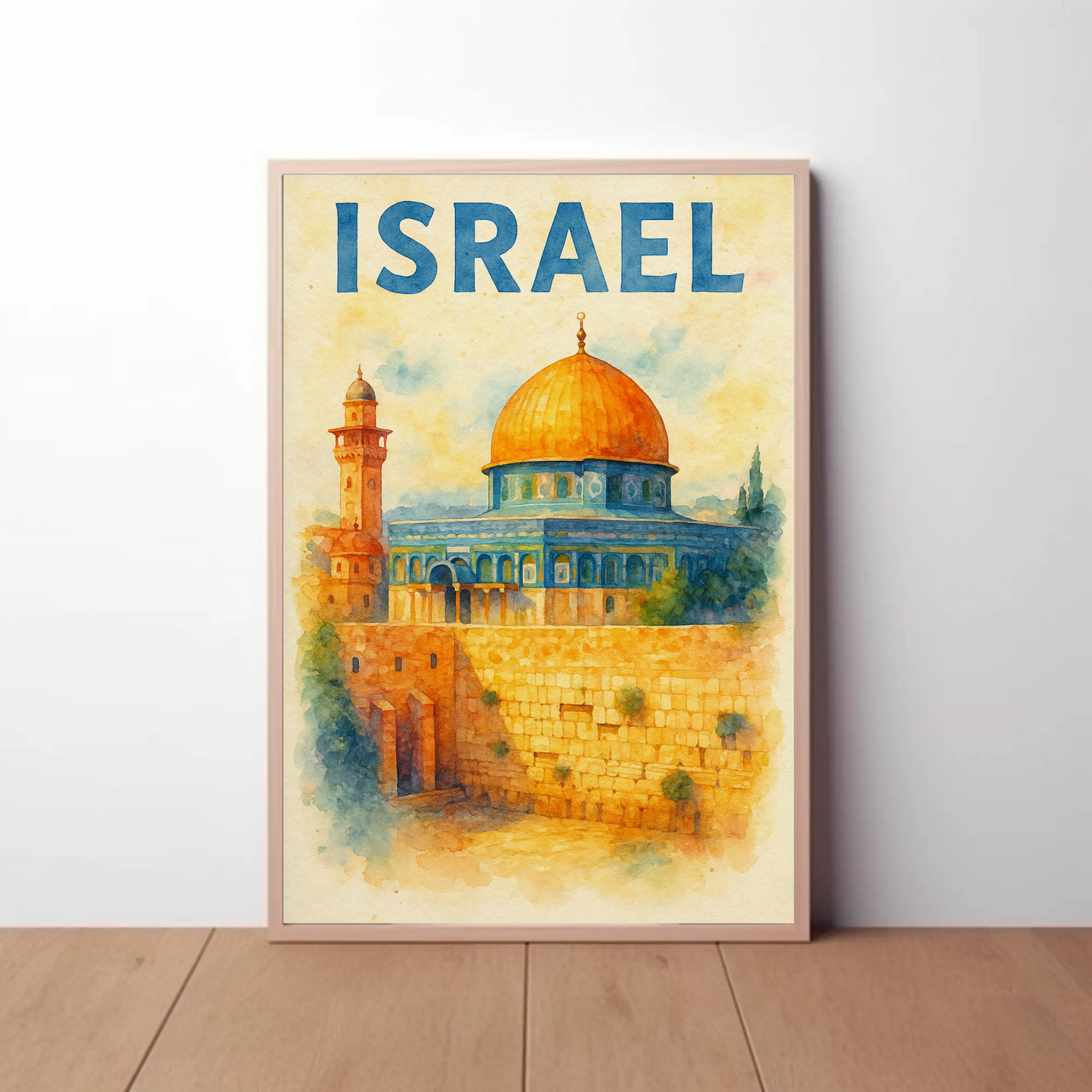 Israel Dome of the Rock Travel Poster