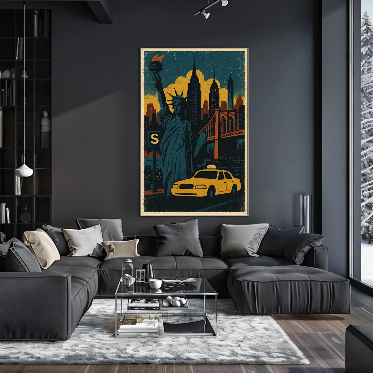 Iconic New York City Poster For Modern Home Decor Fans