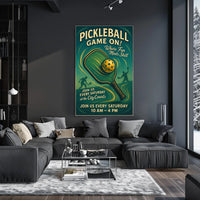 Pickleball Game On Poster