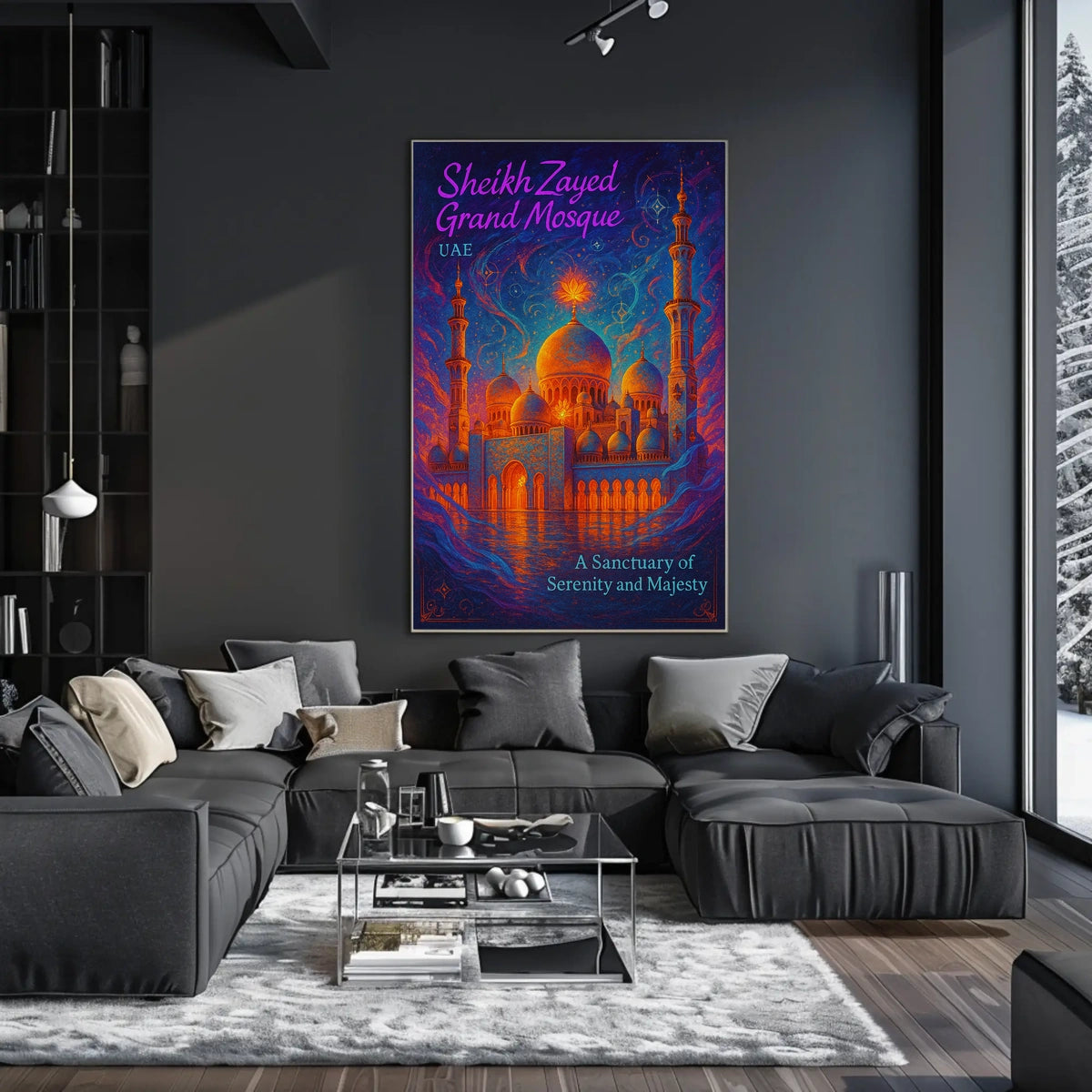 Sheikh Zayed Grand Mosque A Sanctuary of Serenity Poster