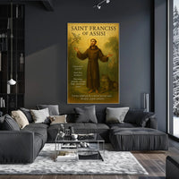 Saint Francis Religious Iconography Cultural Heritage Poster