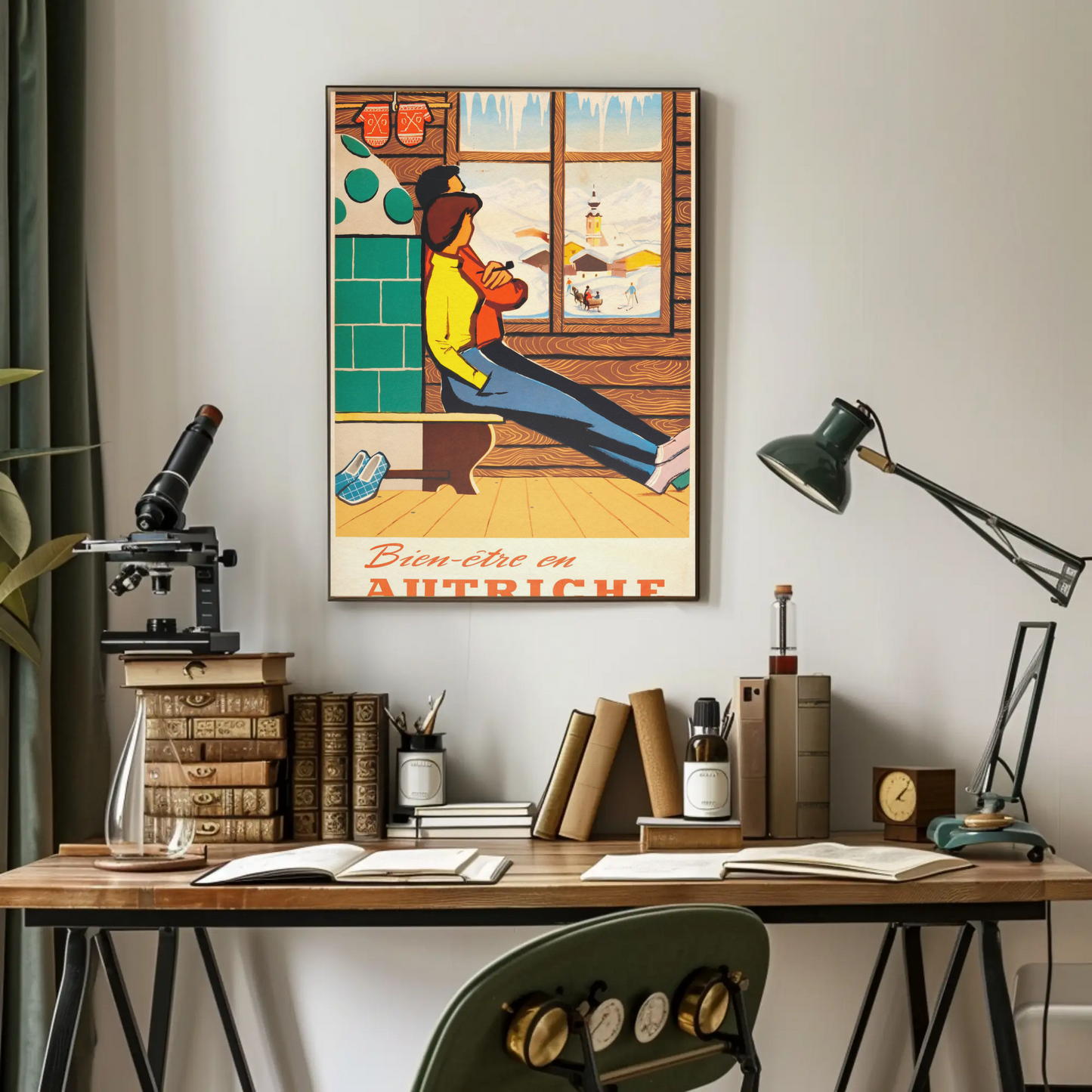 Bien-être en Autriche Vintage Poster