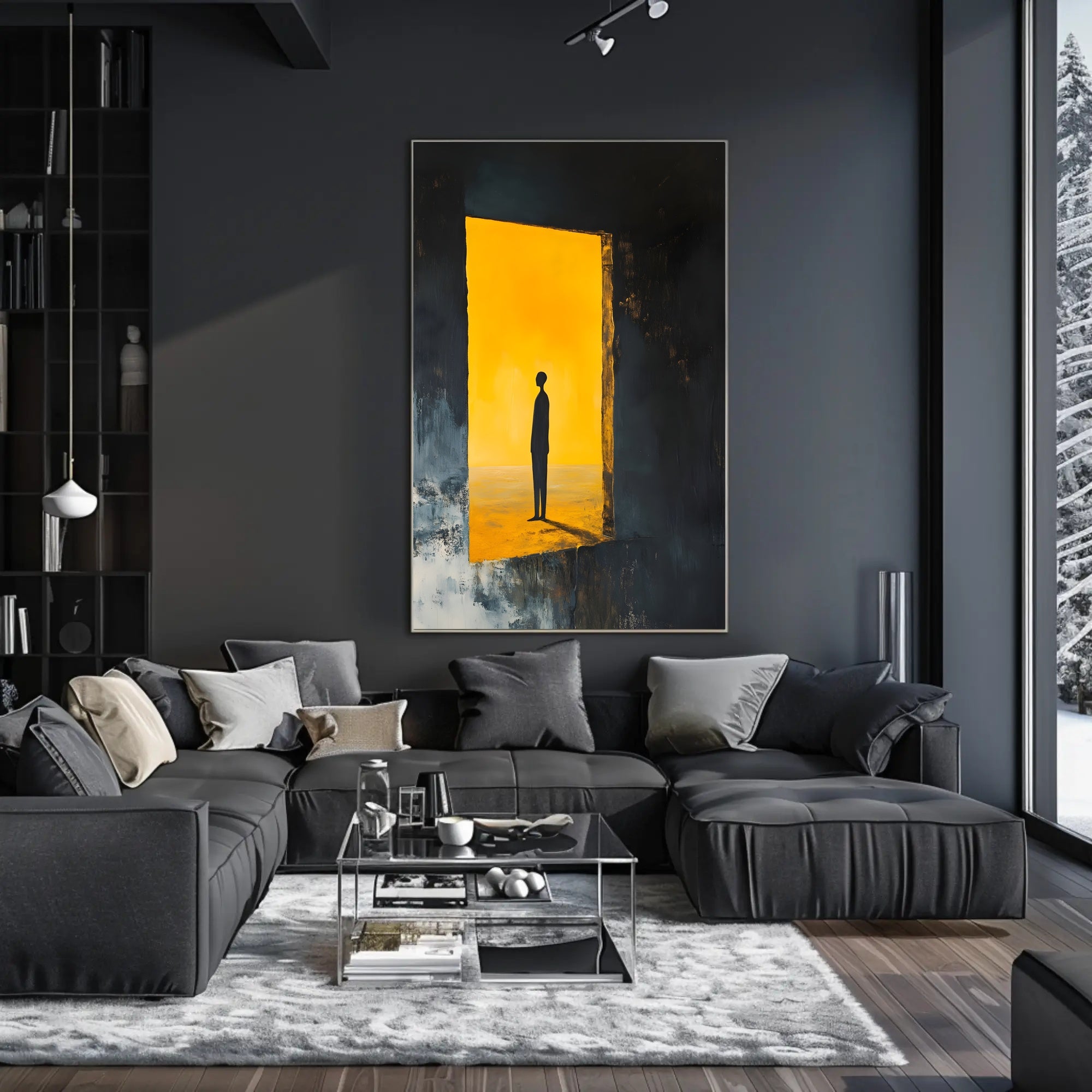 Abstract Silhouette Minimalist Poster Wall Art