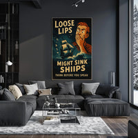 Loose Lips Might Sink Ships Poster