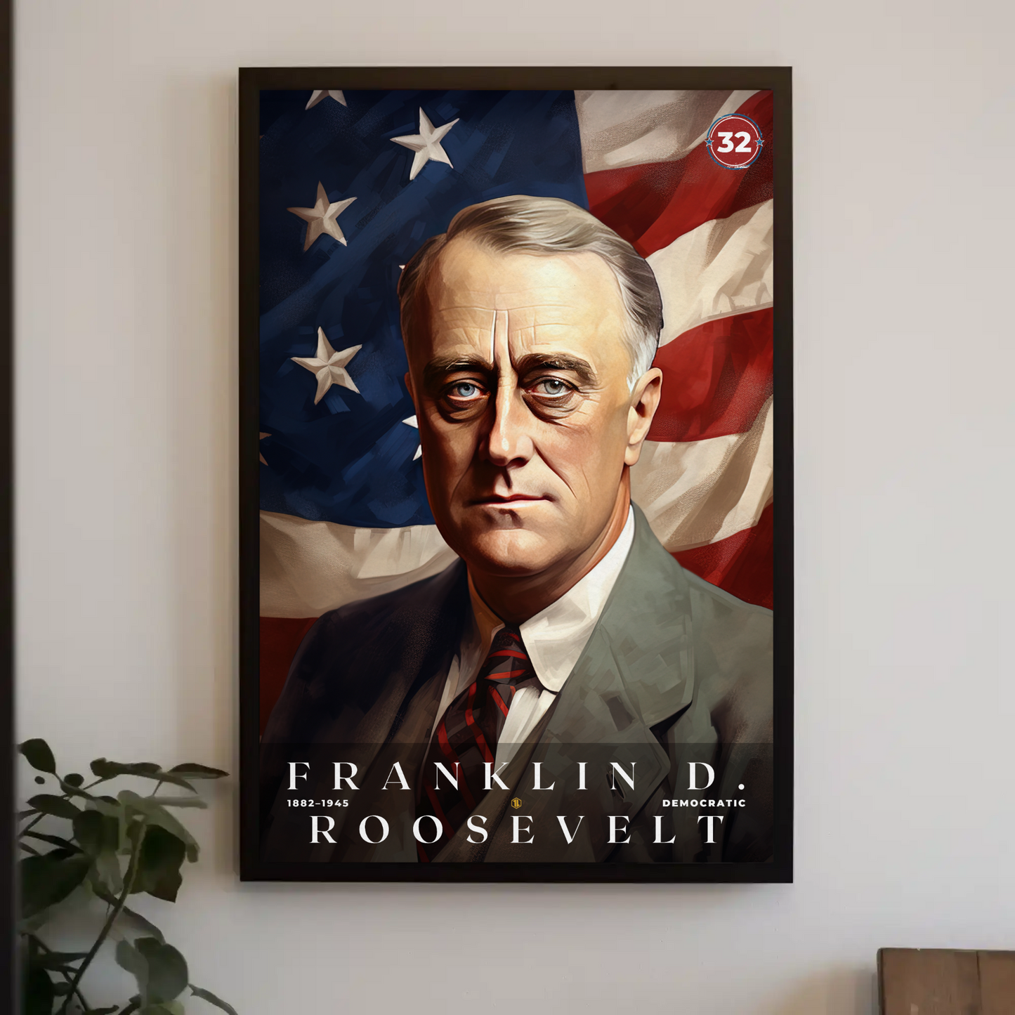 Franklin Roosevelt 32nd President Of The United States Portrait