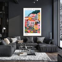 Lisbon Flower Market 2024 Poster PosterGoat