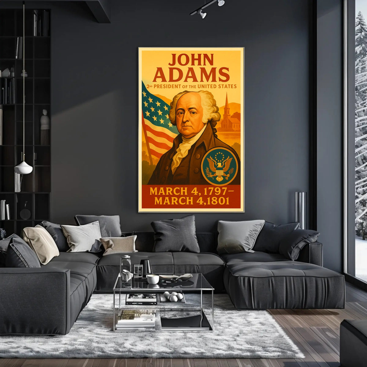 John Adams 2nd President Poster