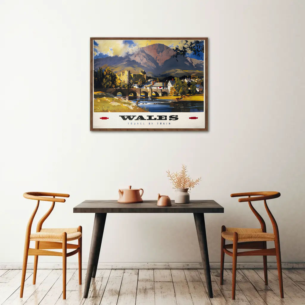 Wales - Travel by Train Poster