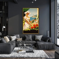 Serenity By The Sea Travel Poster Art Print Decor