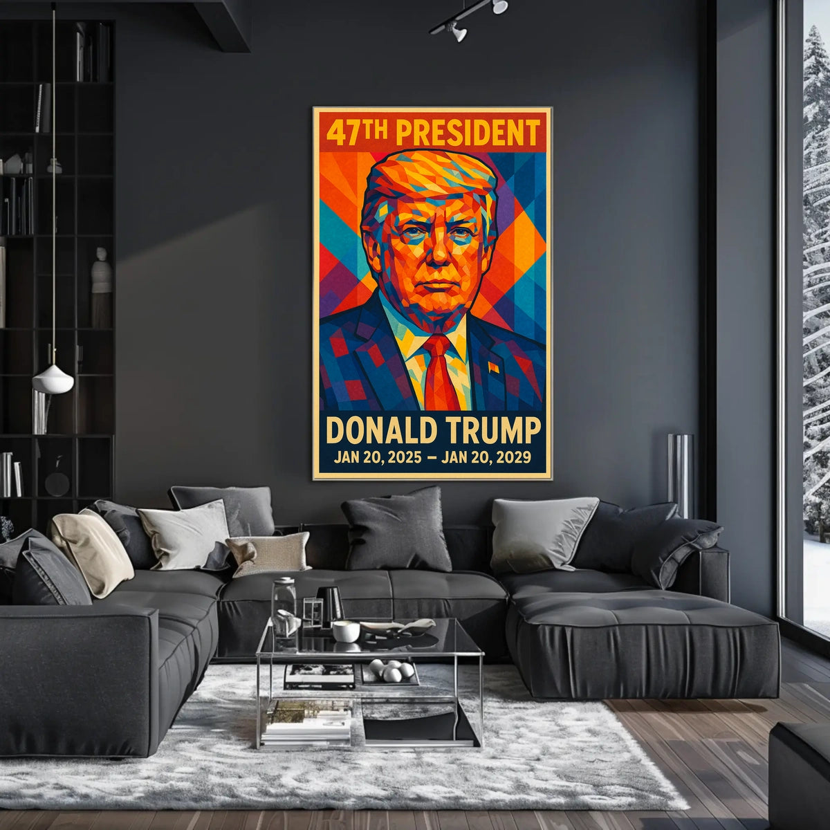 Donald Trump 47th President Patriotic Poster