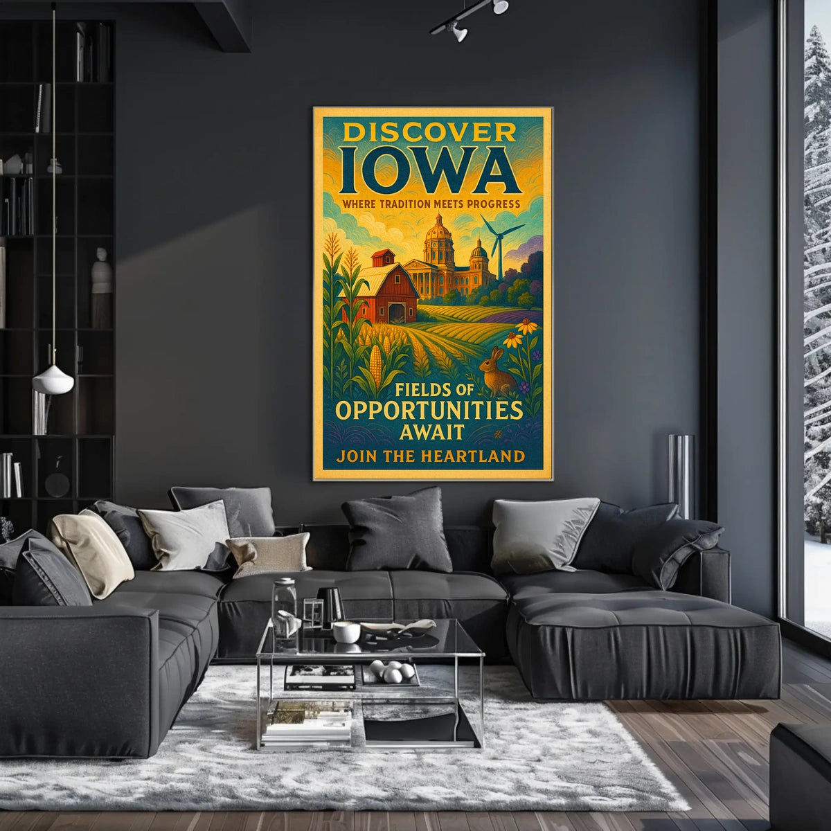 Discover Iowa Fields of Opportunities Poster