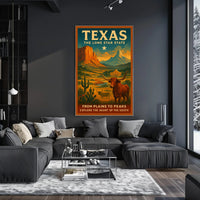 Texas The Lone Star State Poster