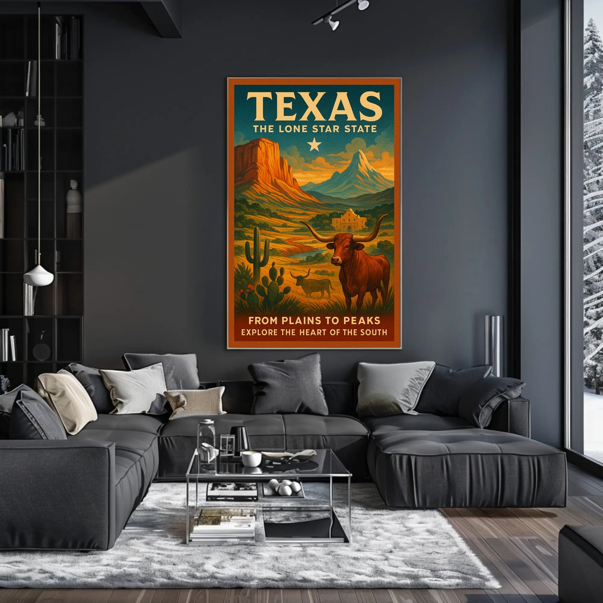 Texas The Lone Star State Poster