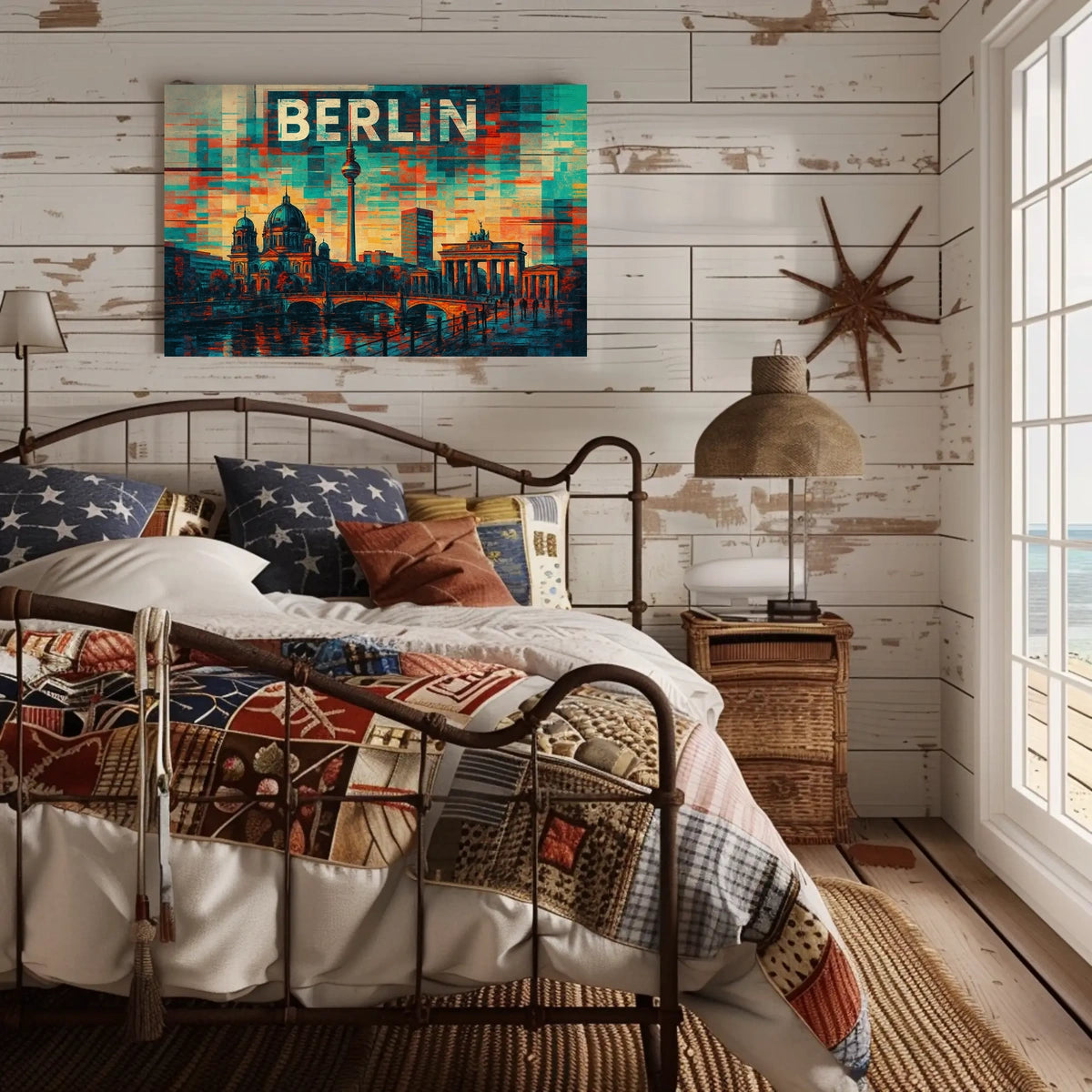 Berlin Skyline Art Poster