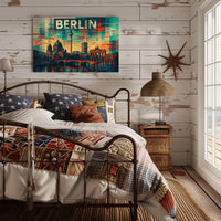 Berlin Skyline Art Poster