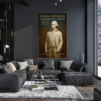 Thomas Jefferson Visionary Vintage Historical or Presidential Poster