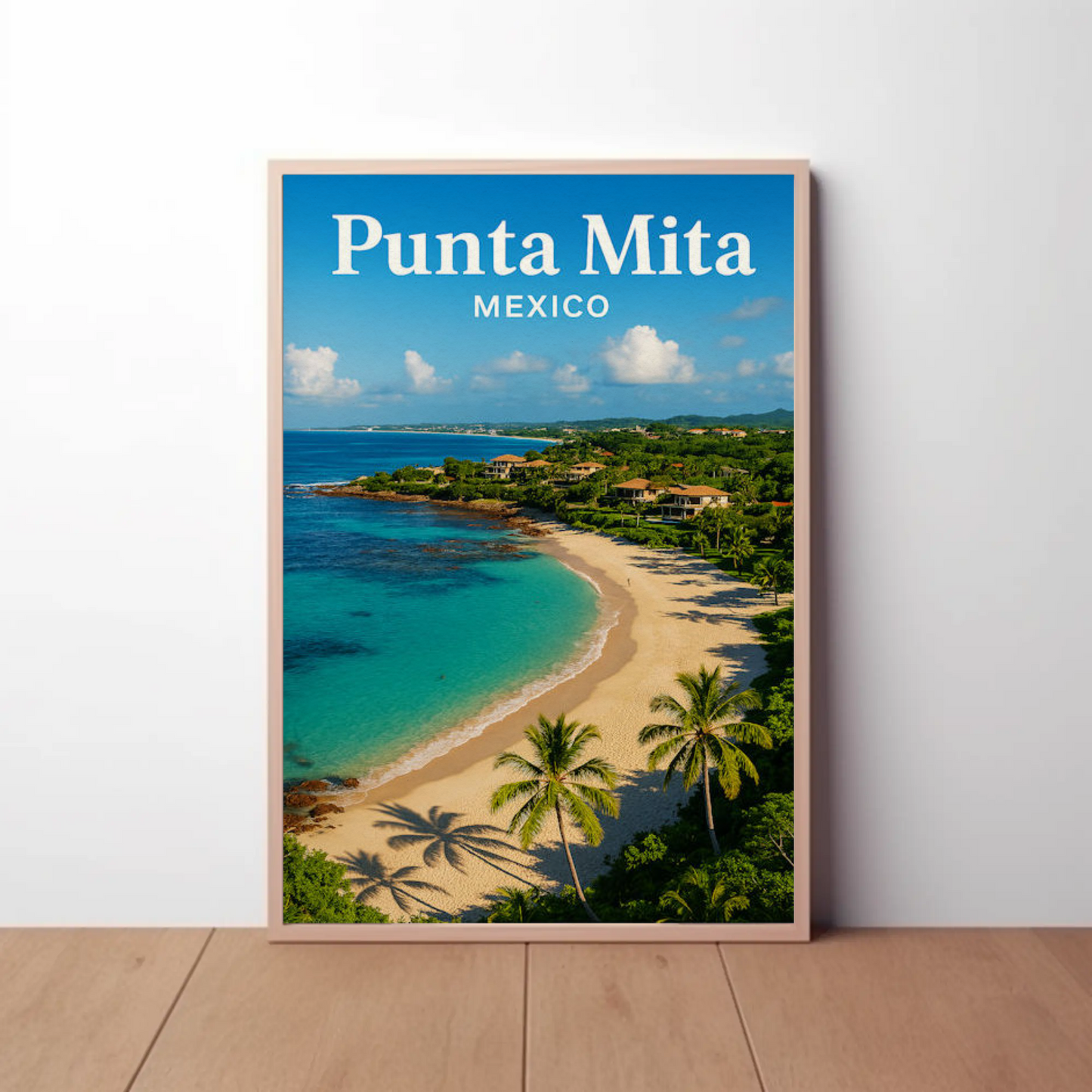 Punta Mita Mexico Coastline Villas Travel Poster