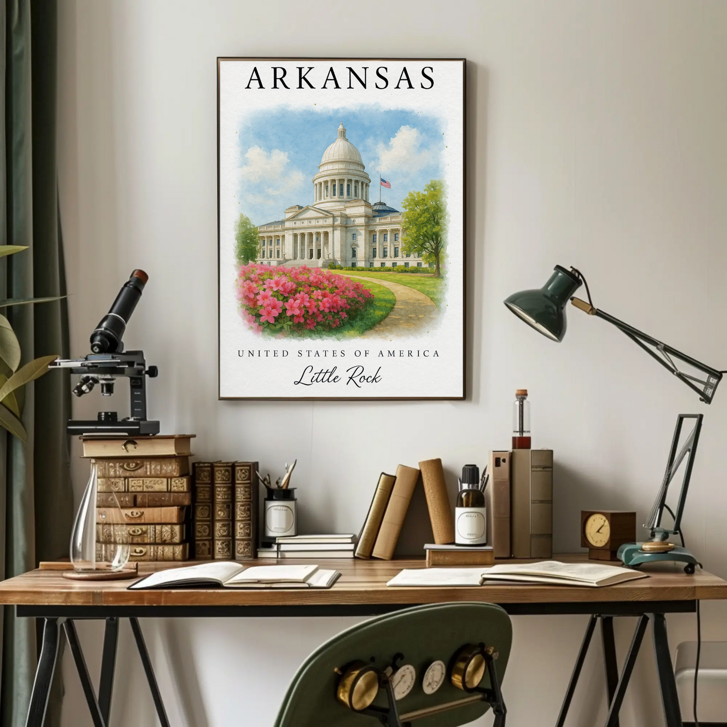 Arkansas, Little Rock Signature Series Vintage Travel Poster