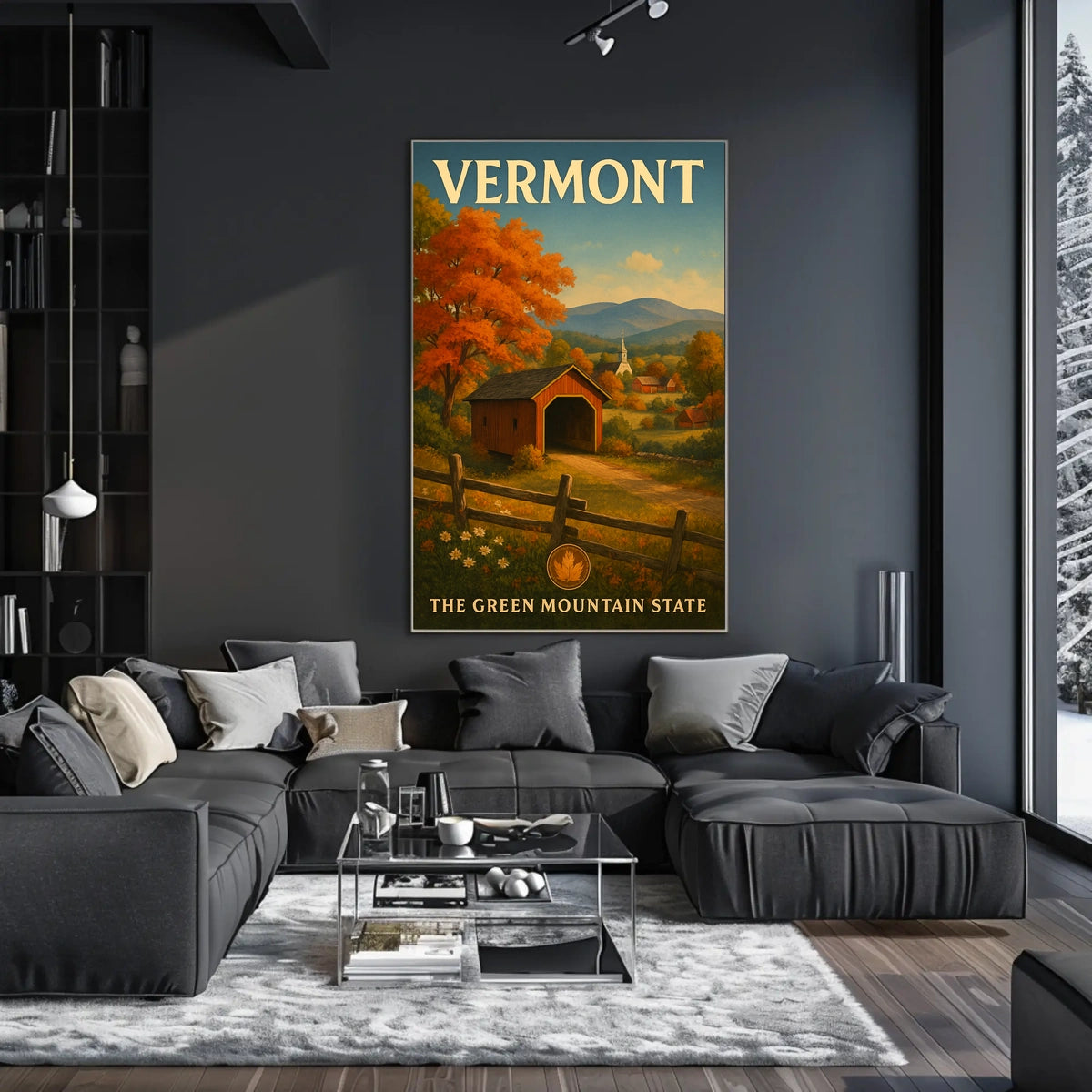 Vermont The Green Mountain State Poster