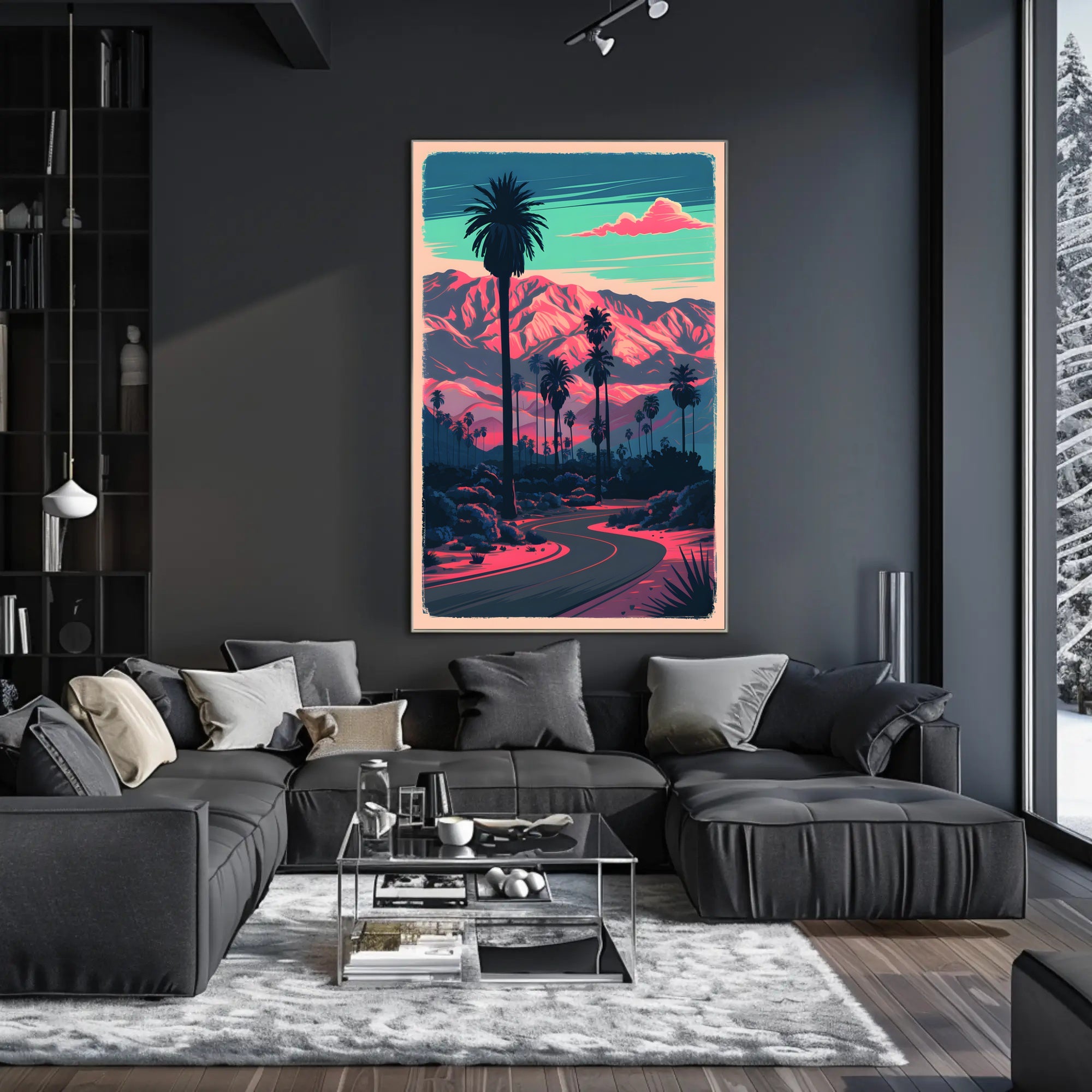 Desert Sunset Serenity Poster