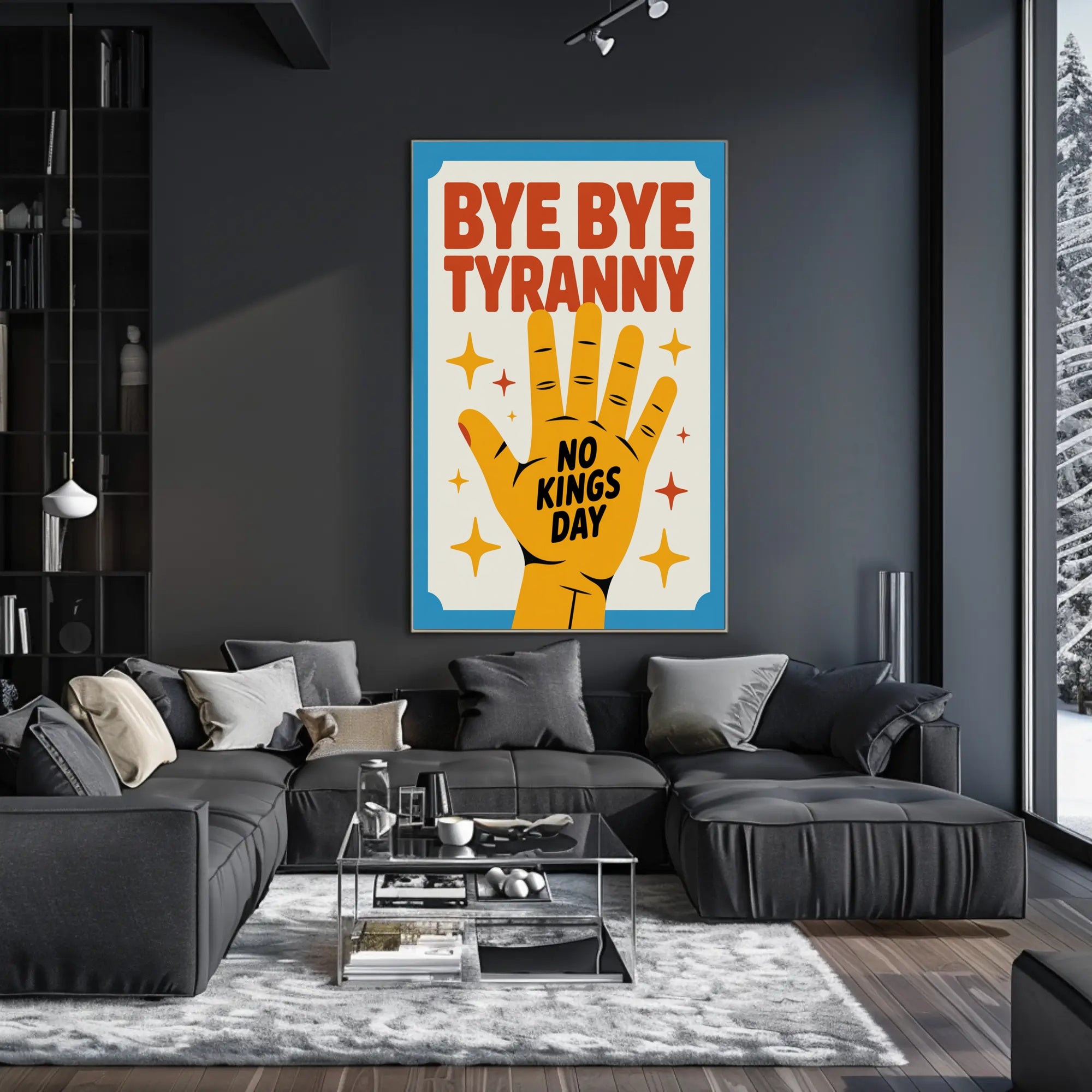 NO KINGS DAY Political or Propaganda Poster