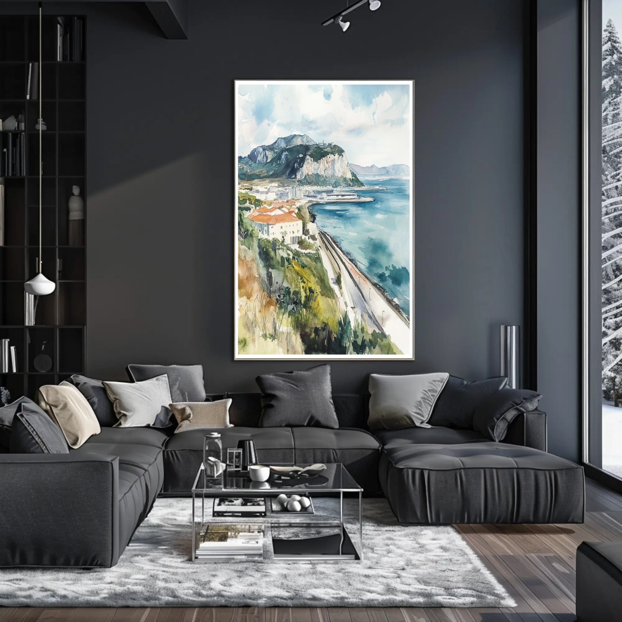 Coastal Landscape Painting Poster PosterGoat