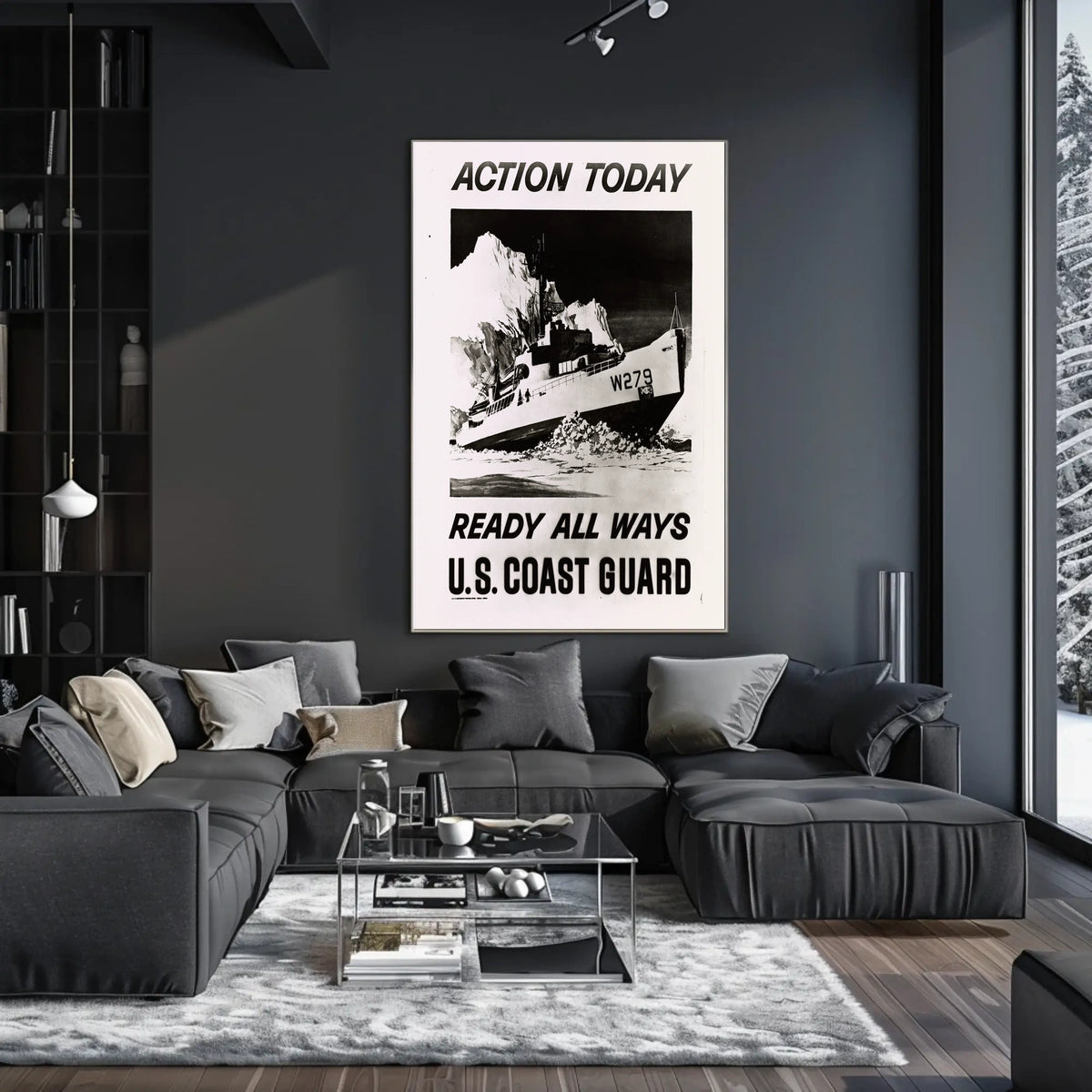 Coast Guard Ship in Ice Military Recruitment Poster